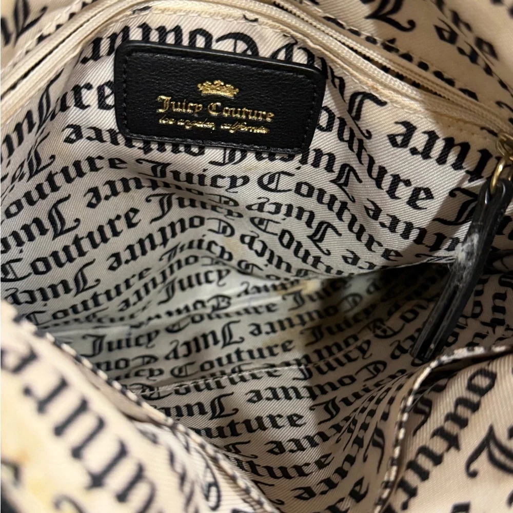 Juicy Couture Blue and Black Crossbody sequins bag